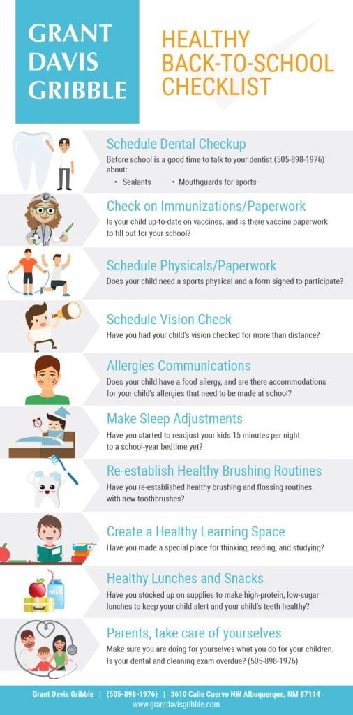 Healthy Back-To-School Checklist